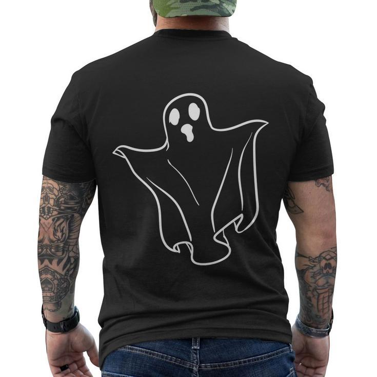 Ghost Boo Funny Halloween Quote V5 Men's Crewneck Short Sleeve Back Print T-shirt