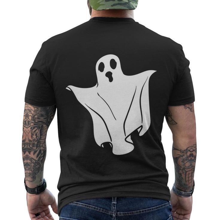 Ghost Boo Funny Halloween Quote V6 Men's Crewneck Short Sleeve Back Print T-shirt