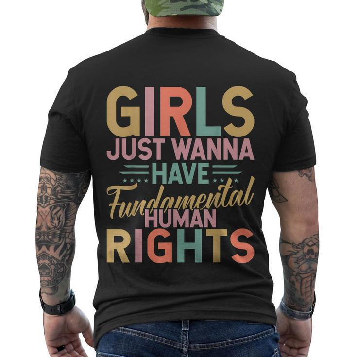 Girls Just Wanna Have Fundamental Human Rights V3 Men's Crewneck Short Sleeve Back Print T-shirt