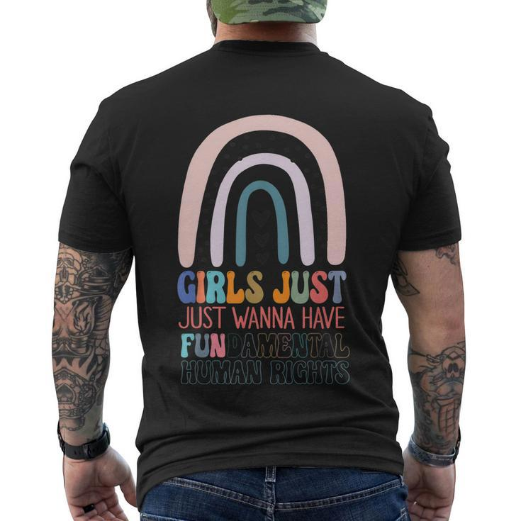 Girls Just Wanna Have Fundamental Rights To Trip Men's Crewneck Short Sleeve Back Print T-shirt