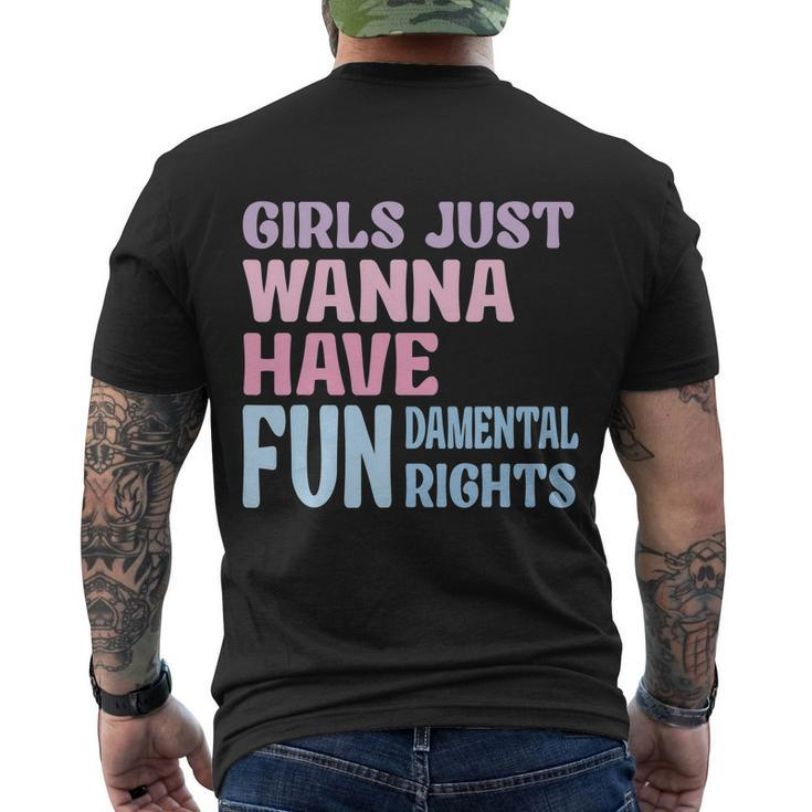 Girls Just Wanna Have Fundamental Rights V4 Men's Crewneck Short Sleeve Back Print T-shirt