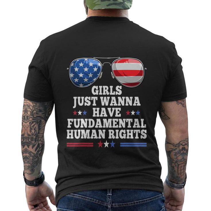 Girls Just Want To Have Fundamental Womens Rights Men's Crewneck Short Sleeve Back Print T-shirt