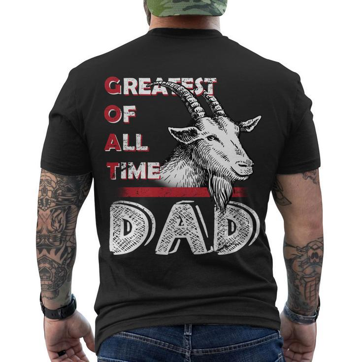 Goat Dad Tshirt Men's Crewneck Short Sleeve Back Print T-shirt