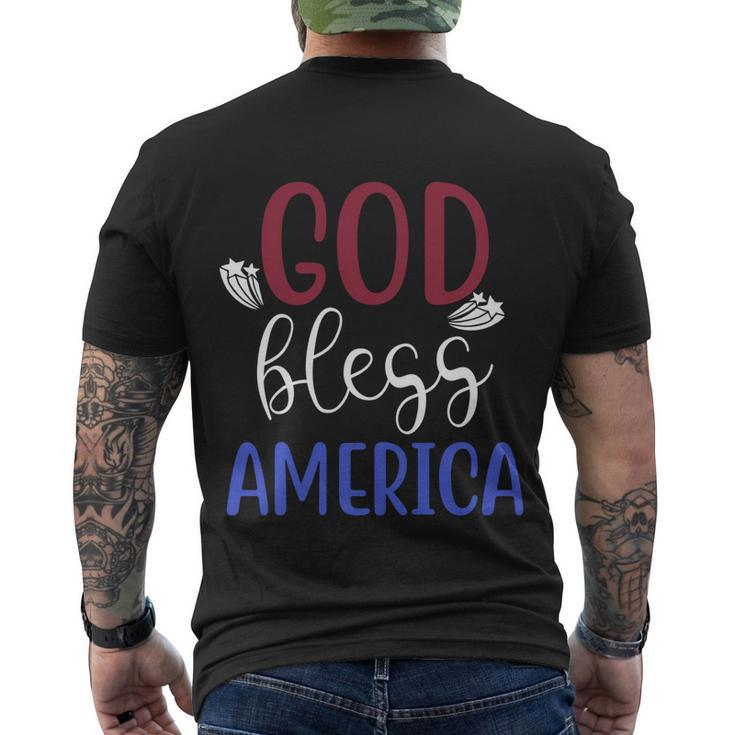 God Bless America 4Th July Patriotic Independence Day Gift Men's Crewneck Short Sleeve Back Print T-shirt
