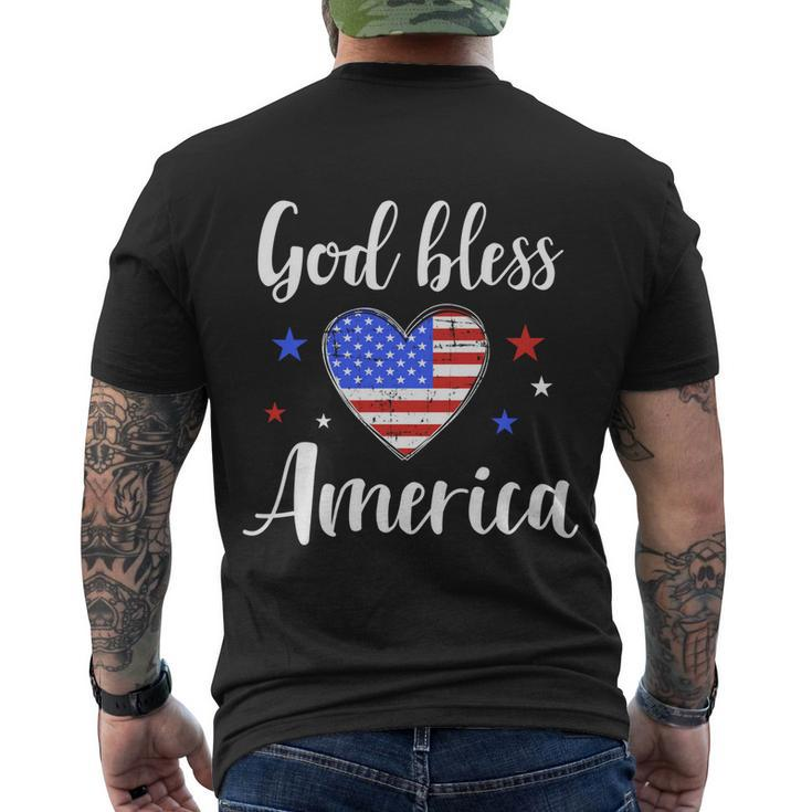 God Bless America For Patriotic Independence Day 4Th Of July Gift Men's Crewneck Short Sleeve Back Print T-shirt