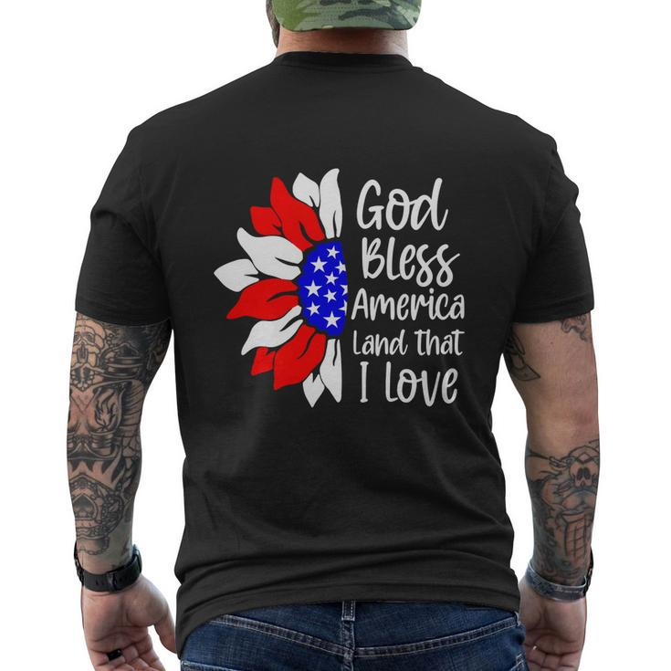 God Bless America Land That I Love 4Th Of July Men's Crewneck Short Sleeve Back Print T-shirt