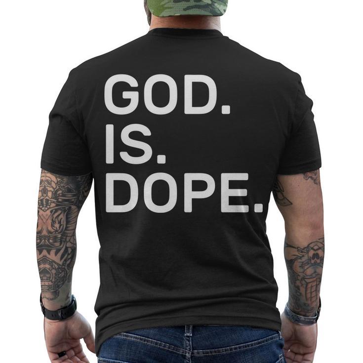 God Is Dope Men's Crewneck Short Sleeve Back Print T-shirt