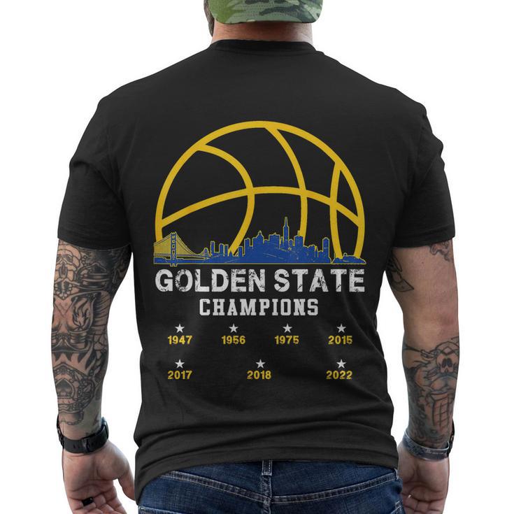 Golden 2022 Basketball For Men Women Warriors V2 Men's Crewneck Short Sleeve Back Print T-shirt