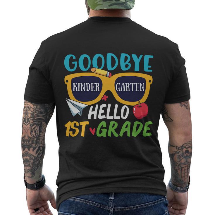 Goodbye Preschool Hello 1St Grade Graphic Plus Size Shirt For Teacher Student Men's Crewneck Short Sleeve Back Print T-shirt