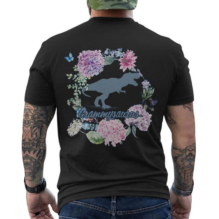 Grammysaurus Dinosaur Grammy Saurus Men's Crewneck Short Sleeve Back Print T-shirt
