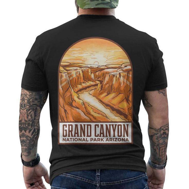 Womens Grand Canyon National Park Arizona Souvenir Nature Hiking Men's T-shirt Back Print