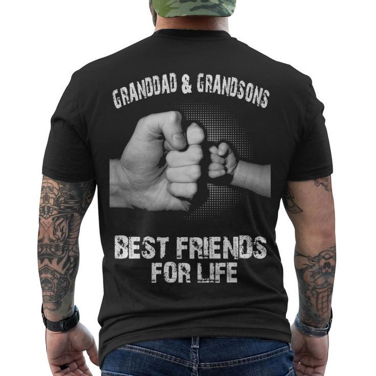Granddad & Grandsons - Best Friends Men's Crewneck Short Sleeve Back Print T-shirt
