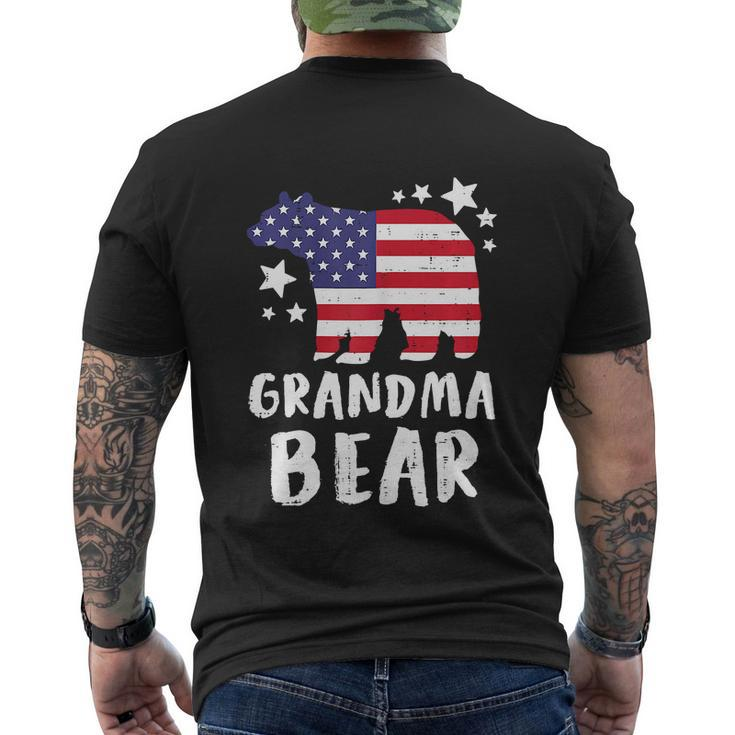Grandma Bear Grandmother Funny 4Th Of July Men's Crewneck Short Sleeve Back Print T-shirt