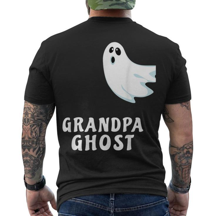 Grandpa Ghost Spooky Halloween Ghost Halloween Dad Men's T-shirt Back Print