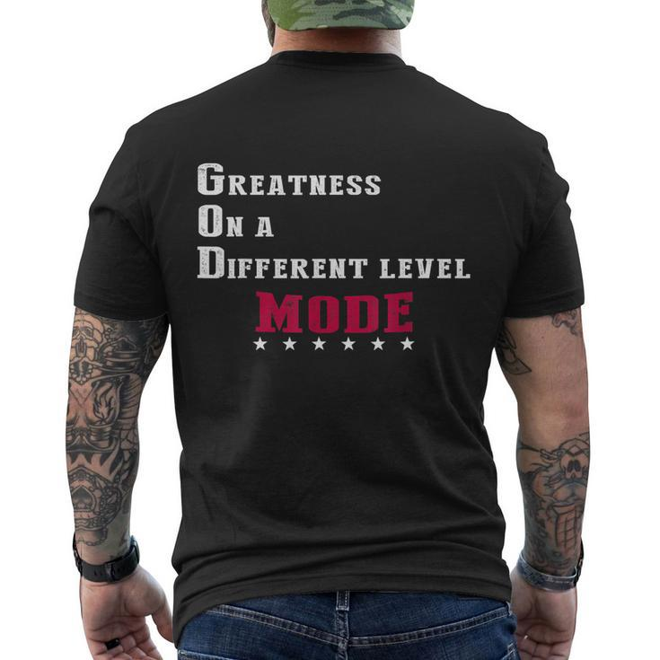 Greatness On A Different Level Mode Tshirt Men's Crewneck Short Sleeve Back Print T-shirt