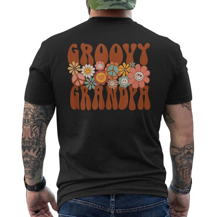 Groovy Grandpa Retro Matching Baby Shower V2 Men's T-shirt Back Print