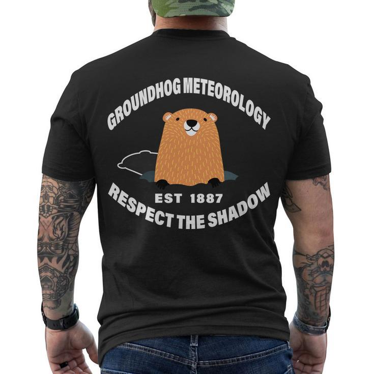 Groundhog Meteorology Respect The Shadow Tshirt Men's Crewneck Short Sleeve Back Print T-shirt