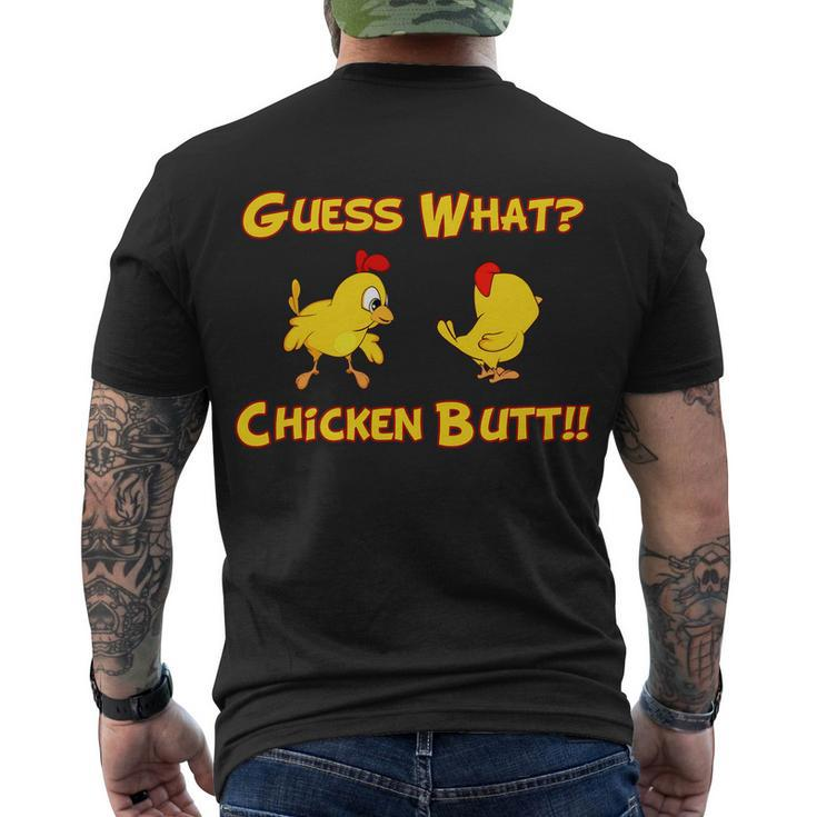 Guess What Chickenbutt Chicken Graphic Butt Tshirt Men's Crewneck Short Sleeve Back Print T-shirt