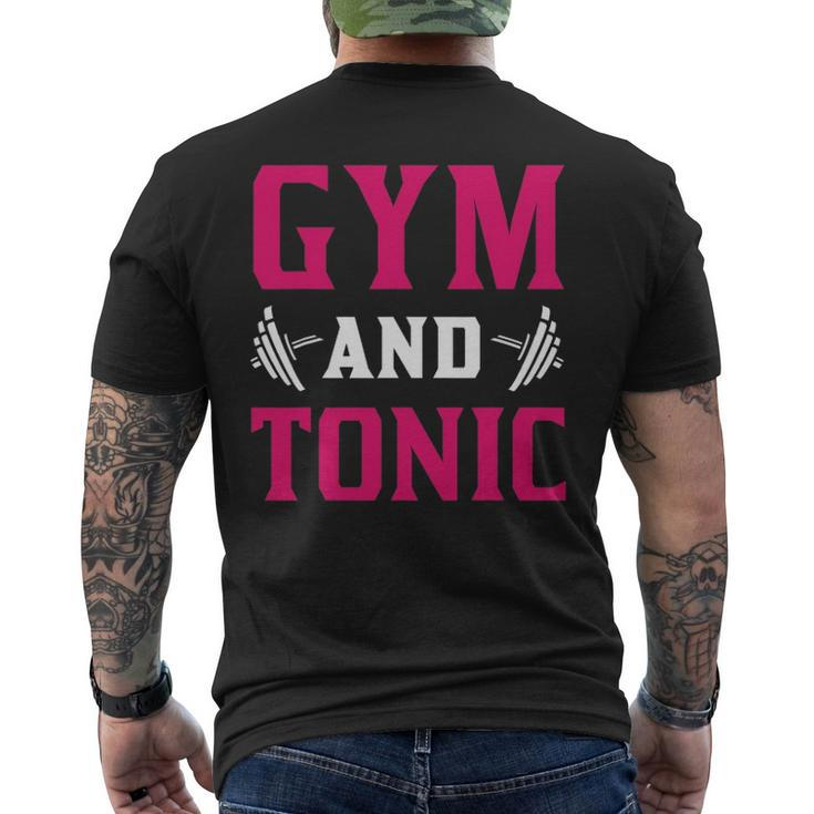 Gym And Tonic Workout Exercise Training Men's Back Print T-shirt