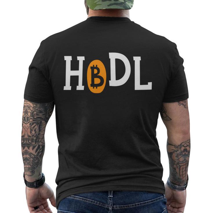 H O D L Blockchain Cryptocurrency S V G Shirt Men's Crewneck Short Sleeve Back Print T-shirt