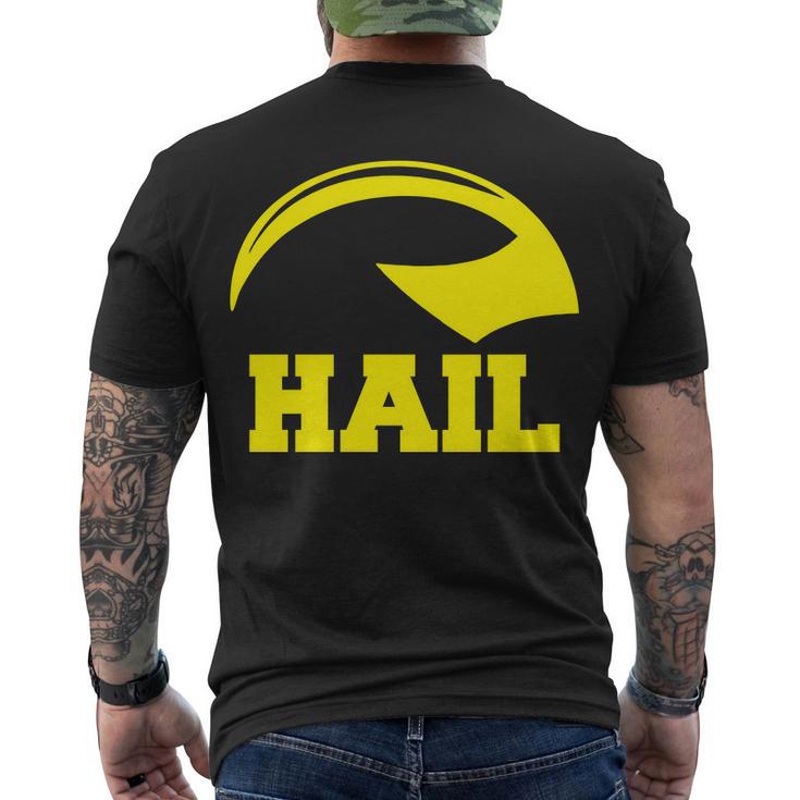 Hail Michigan Helmet Football Victors Tshirt Men's Crewneck Short Sleeve Back Print T-shirt