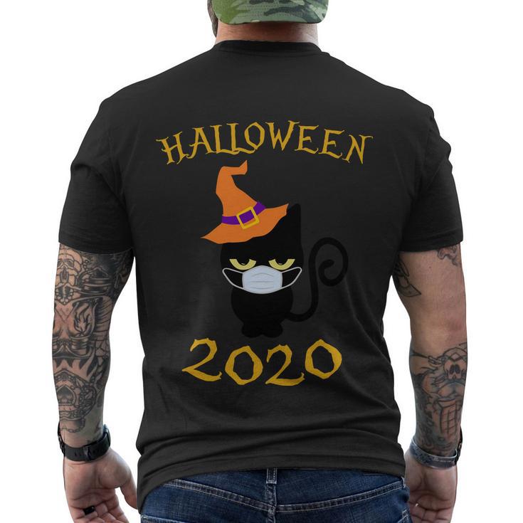 Halloween 2020 Cat Witch Hat Halloween Quote Men's Crewneck Short Sleeve Back Print T-shirt