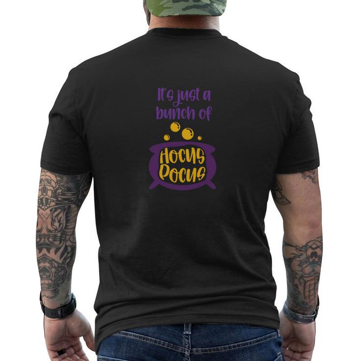 Halloween Its Just A Bunch Of Hocus Pocus Men's T-shirt Back Print