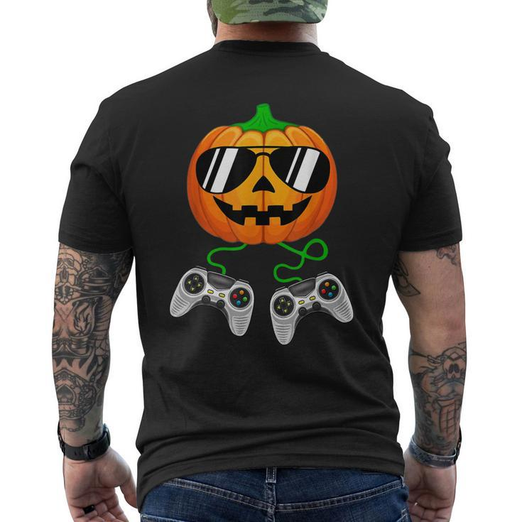 Halloween Jack O Lantern Gamer Boys Halloween V9 Men's T-shirt Back Print