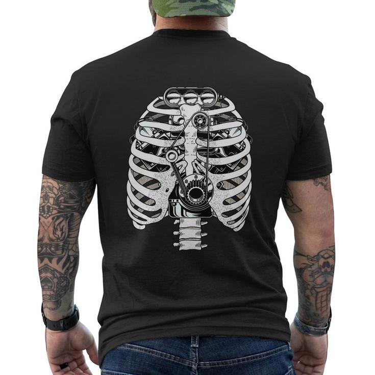 Halloween Skeleton Hand Halloween Men's T-shirt Back Print