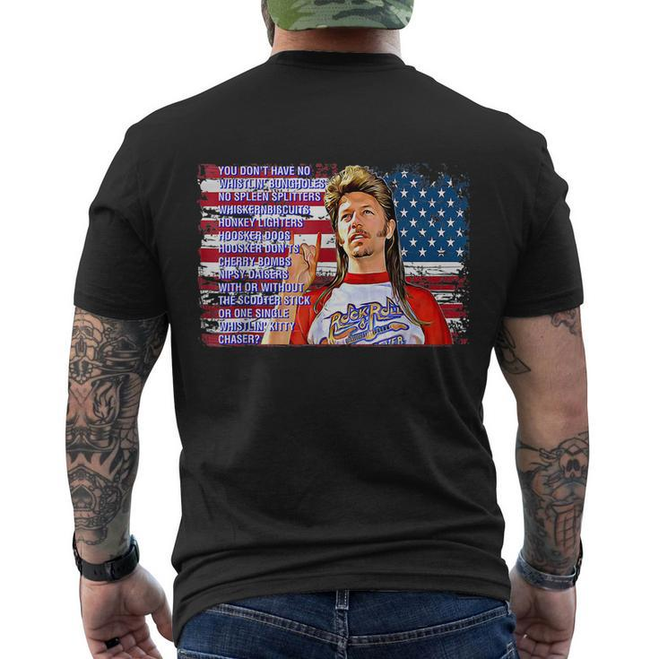 Happy 4Th Of July Merica Funny Joe American Flag Men's Crewneck Short Sleeve Back Print T-shirt