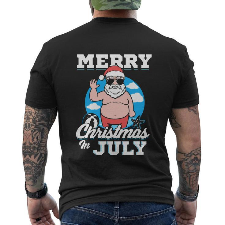 Happy Christmas In July V2 Men's Crewneck Short Sleeve Back Print T-shirt