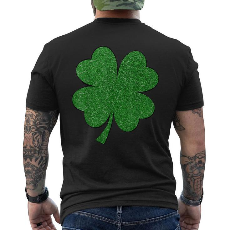 Happy Clover St Patricks Day Irish Shamrock St Pattys Day Men's T-shirt Back Print