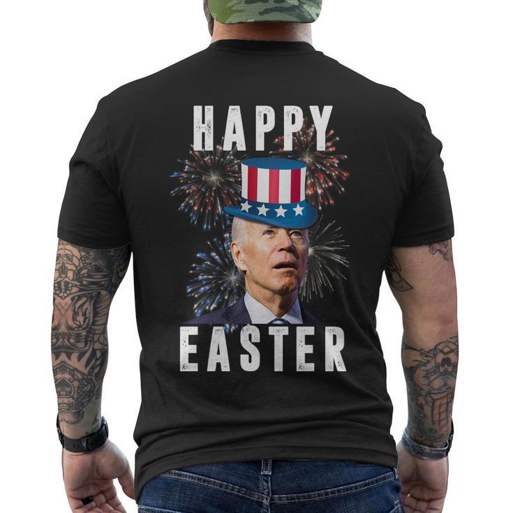 Happy Easter Joe Biden Funny 4Th Of July Men's Crewneck Short Sleeve Back Print T-shirt