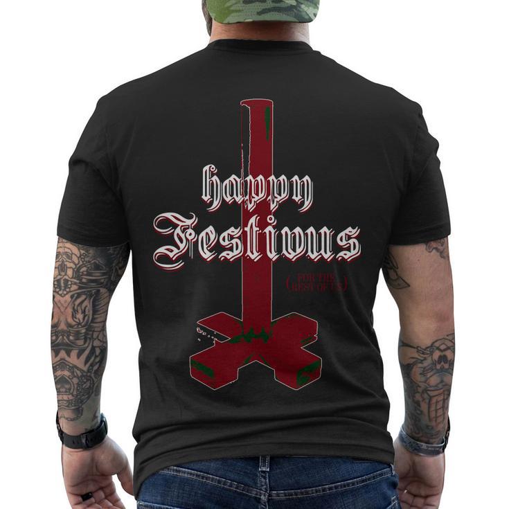 Happy Festivus For The Rest Of Us Christmas Men's Crewneck Short Sleeve Back Print T-shirt