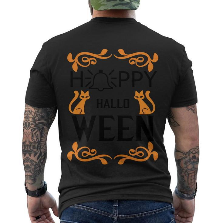 Happy Halloween Bell Halloween Quote Men's Crewneck Short Sleeve Back Print T-shirt