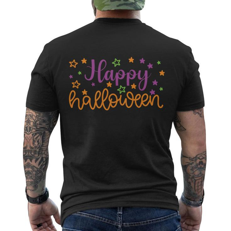 Happy Halloween Funny Halloween Quote V12 Men's Crewneck Short Sleeve Back Print T-shirt