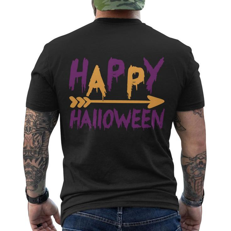 Happy Halloween Funny Halloween Quote V13 Men's Crewneck Short Sleeve Back Print T-shirt