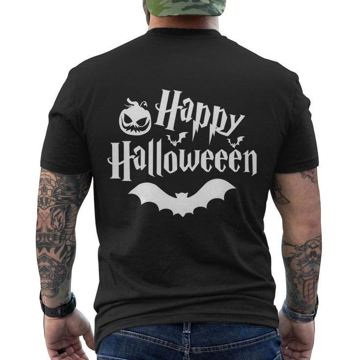 Happy Halloween Funny Halloween Quote V15 Men's Crewneck Short Sleeve Back Print T-shirt