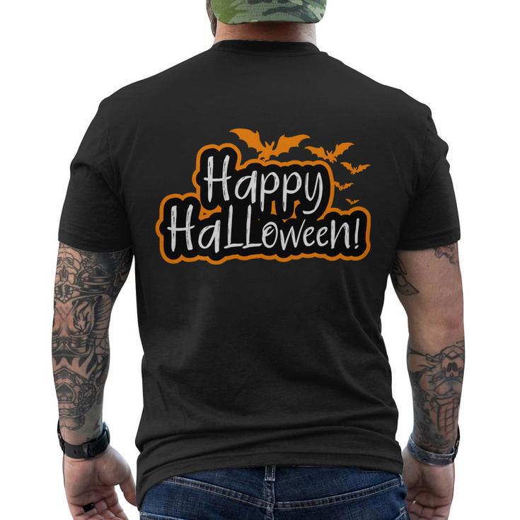 Happy Halloween Funny Halloween Quote V18 Men's Crewneck Short Sleeve Back Print T-shirt