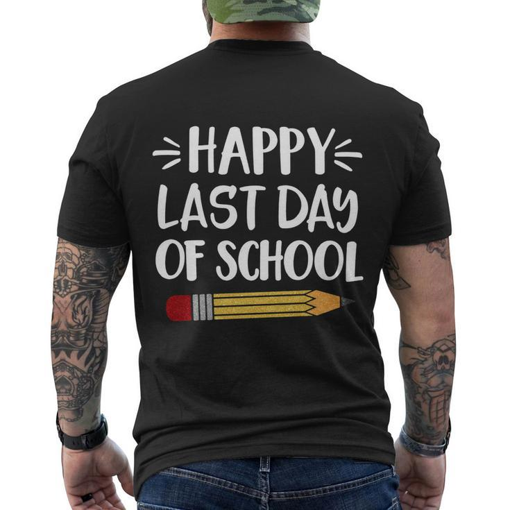 Happy Last Day Of School Summer Break 2022 Meaningful Gift Men's Crewneck Short Sleeve Back Print T-shirt
