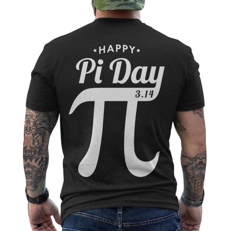 Happy Pi Day 314 Tshirt Men's Crewneck Short Sleeve Back Print T-shirt