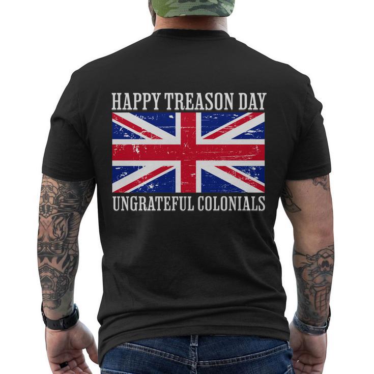 Happy Treason Day Ungrateful Colonials V2 Men's Crewneck Short Sleeve Back Print T-shirt