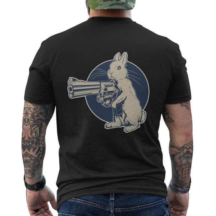 Hare Trigger Gangster Bunny Men's Crewneck Short Sleeve Back Print T-shirt