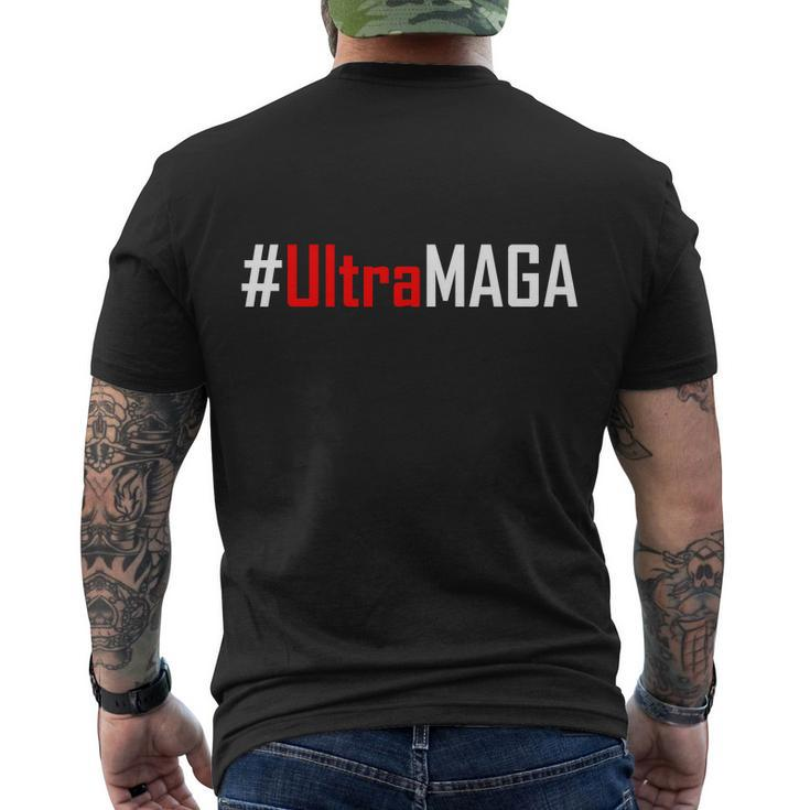 Hashtag Ultra Maga Usa United States Of America Men's Crewneck Short Sleeve Back Print T-shirt