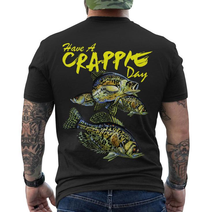 Have A Crappie Day Panfish Funny Fishing Tshirt Men's Crewneck Short Sleeve Back Print T-shirt