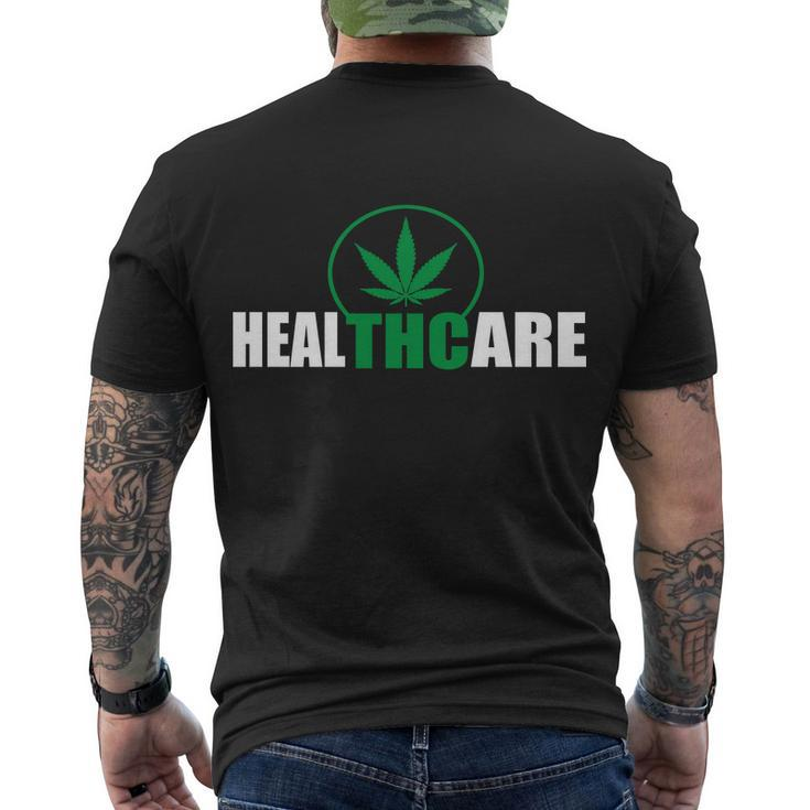 Health Care Thc Weed Tshirt Men's Crewneck Short Sleeve Back Print T-shirt