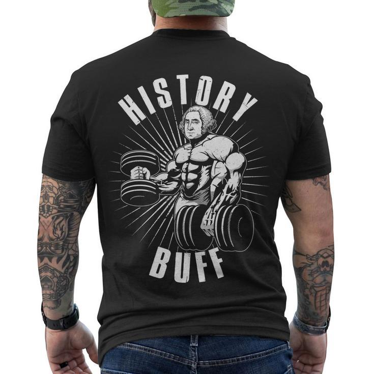 History Buff Funny George Washington Men's Crewneck Short Sleeve Back Print T-shirt
