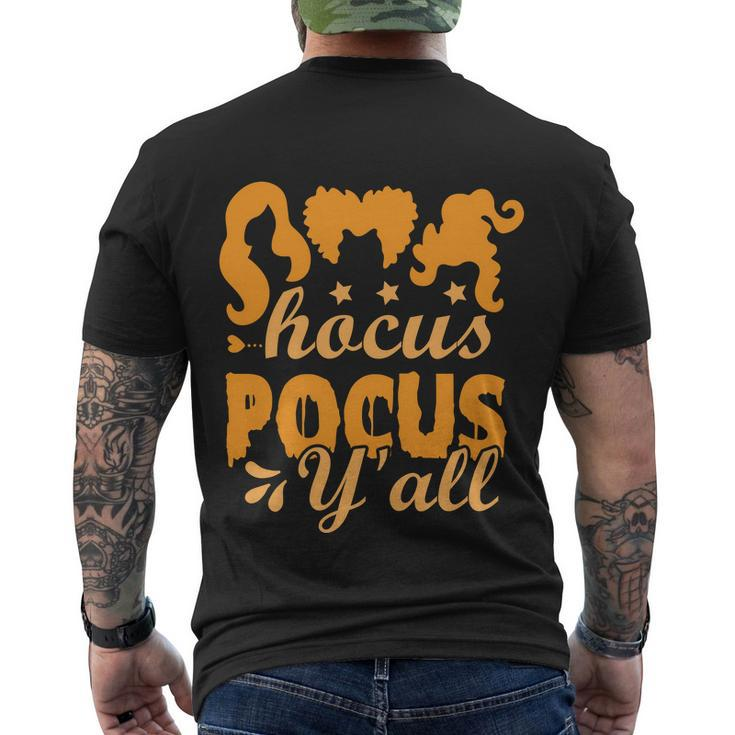 Hocus Pocus Yall Halloween Quote Men's Crewneck Short Sleeve Back Print T-shirt
