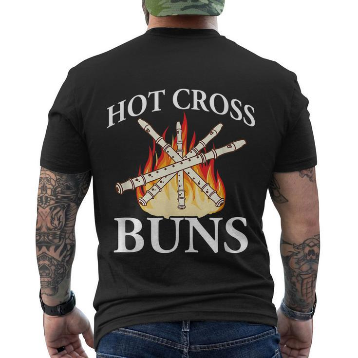 Hot Cross Buns Funny Men's Crewneck Short Sleeve Back Print T-shirt