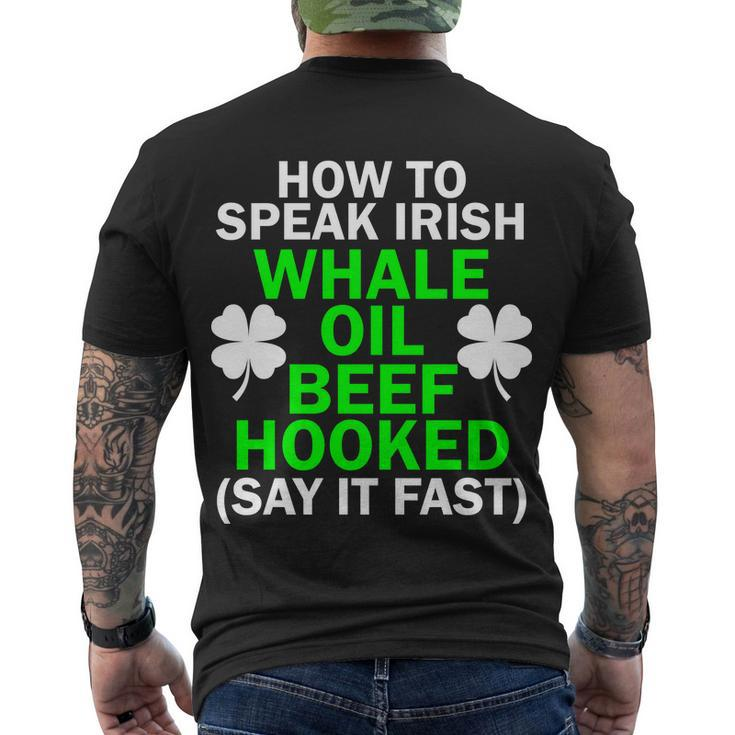 How To Speak Irish Tshirt Men's Crewneck Short Sleeve Back Print T-shirt